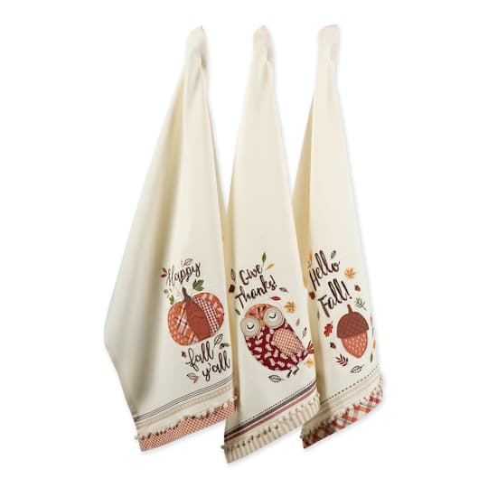 DII® Thanksgiving Cozy Picnic Plaid Dishtowel Set